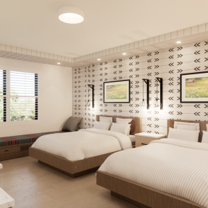 Double Queen Room Bedroom